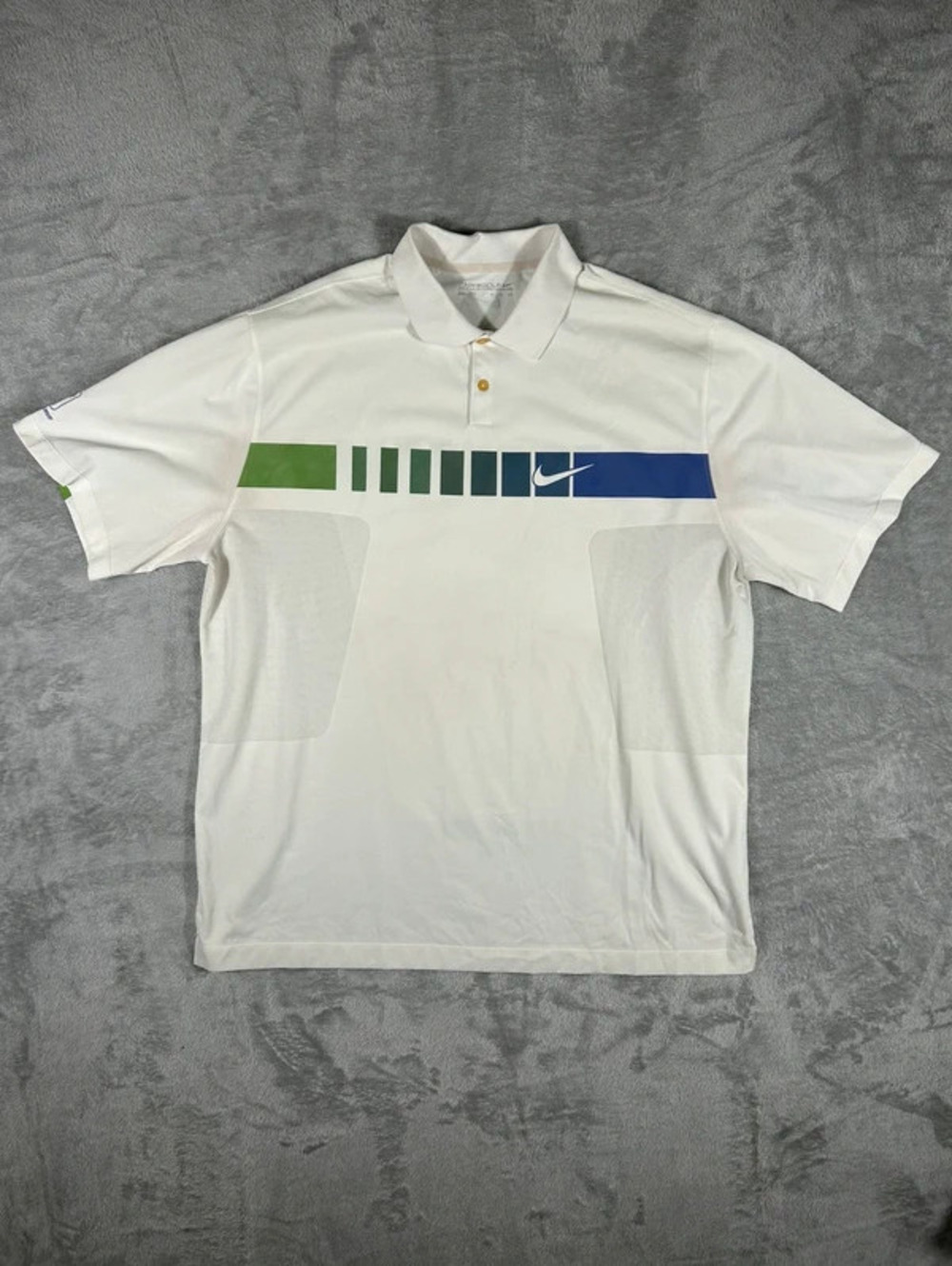 y2k unique colorful nike golf polo size xxl